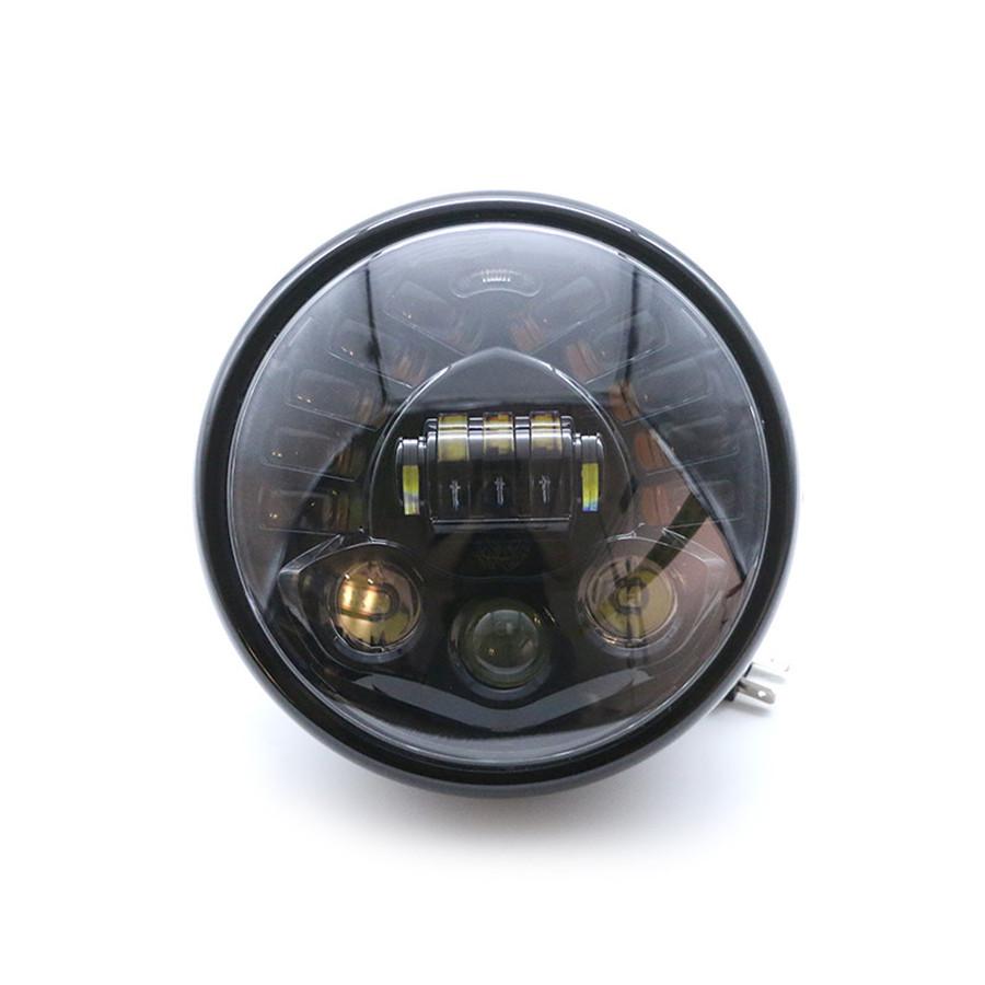 7 Inch Round Led Headlight With Headlight Shell Housing Hi/Lo Beam Projector Motor 7" Round Headlamp