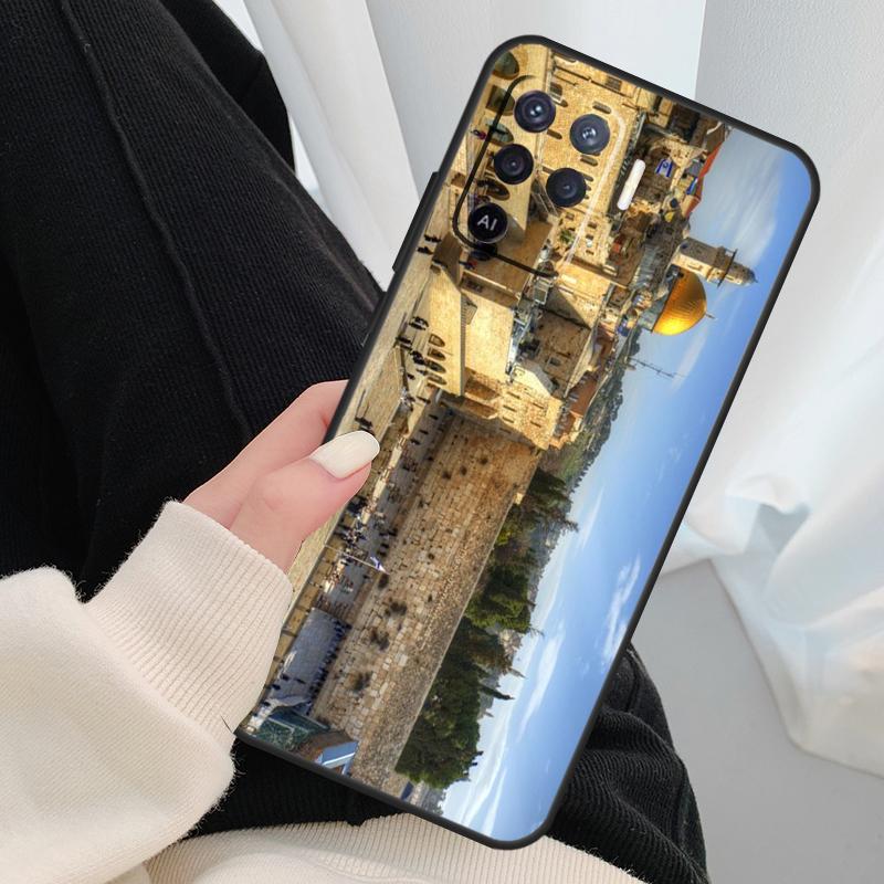 Jerusalem Western Wailing Wall Case For Oppo A96 A76 A16 A60 A98 A58 A78 A18 A38 A80 A40 A77 A57 A17 A74 A54 A94 A15 A5 Pro