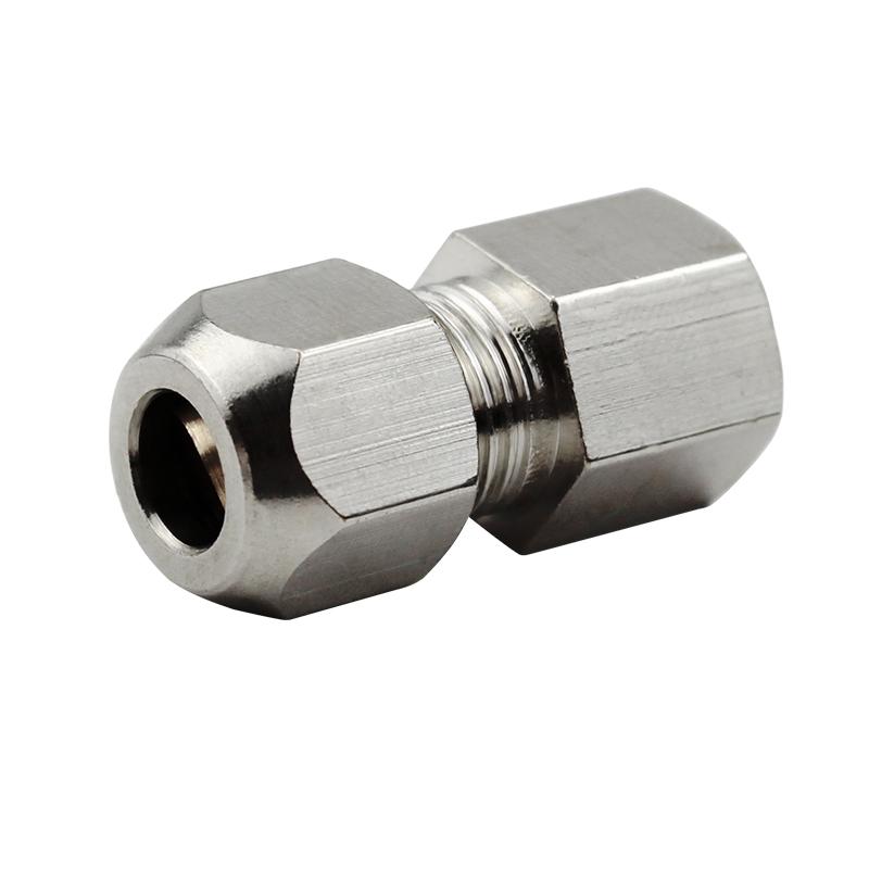 Copper Pipe Ferrule Oil Connector, 6mm to 1/8", 2, 10mm to 3/12", Internal Thread Straight 1/4".