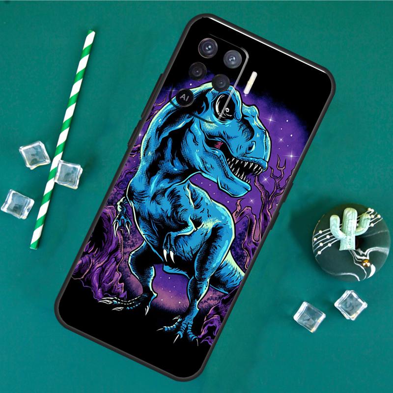T Rex Dinosaur Tyrannosaurus Case For Oppo A17 A15 A40 A60 A80 A16 A76 A96 A18 A38 A58 A78 A98 A91 A57 A74 A94 A54S Cover