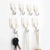 3PCS Self Adhesive Wall Hook Strong Without Drilling Coat Bag Bathroom Door Kitchen Towel Hanger Hooks Home Storage Accessories