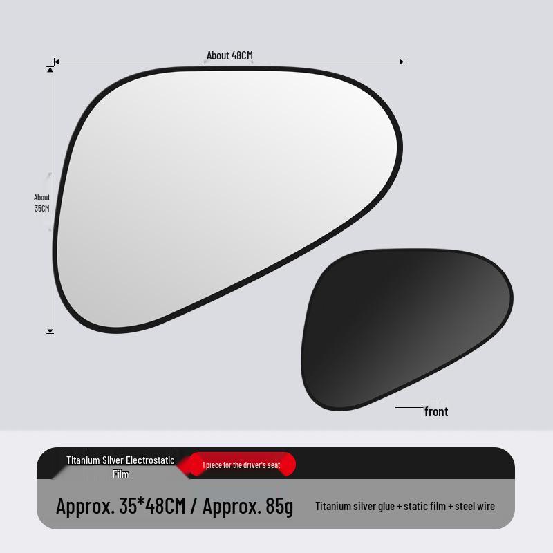 Car Sunshade: Static Suction Sun Visor for Side Windows - Heat Insulation & Sun Protection