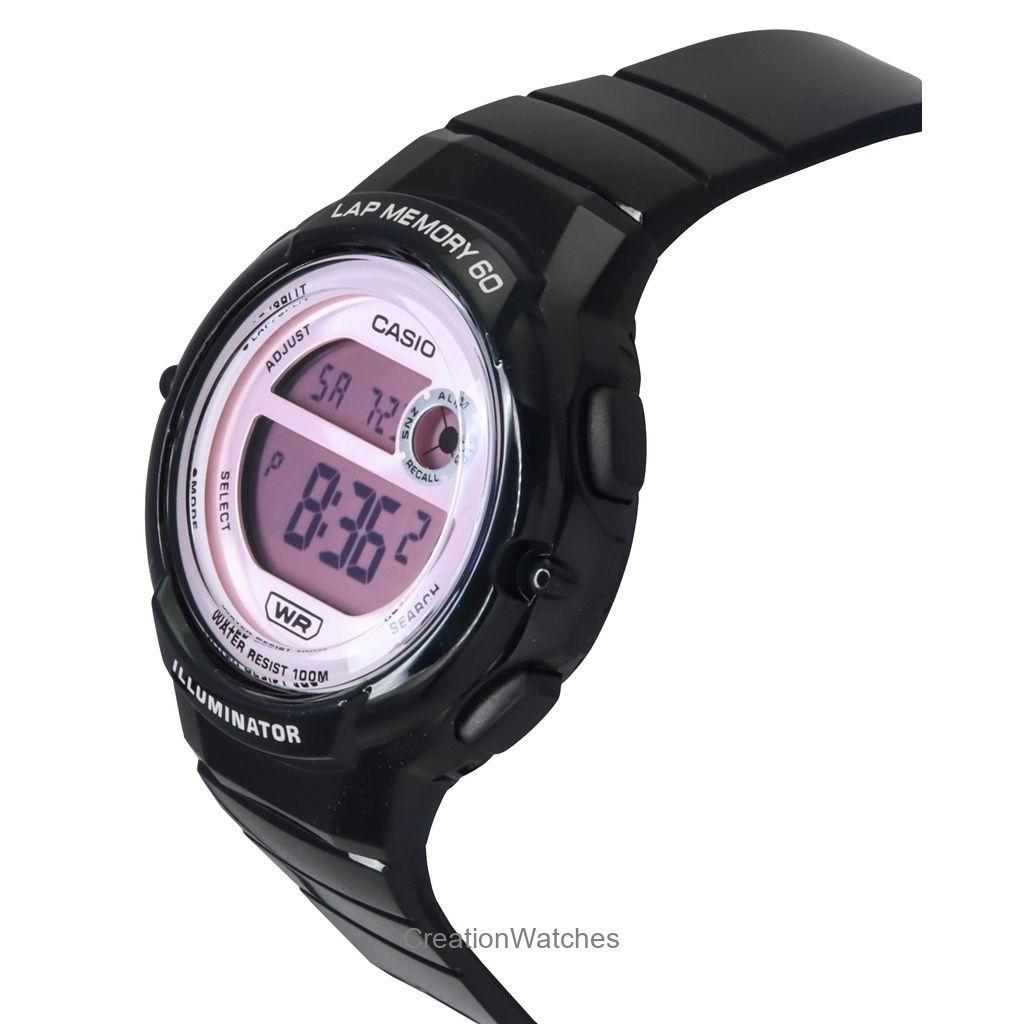 Casio Standard Digital Black Resin Strap Quartz LWS-1200H-1A2V 100M Women's Watch