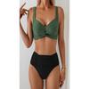 Women High Waist Two Piece Bikini Set Swimwear