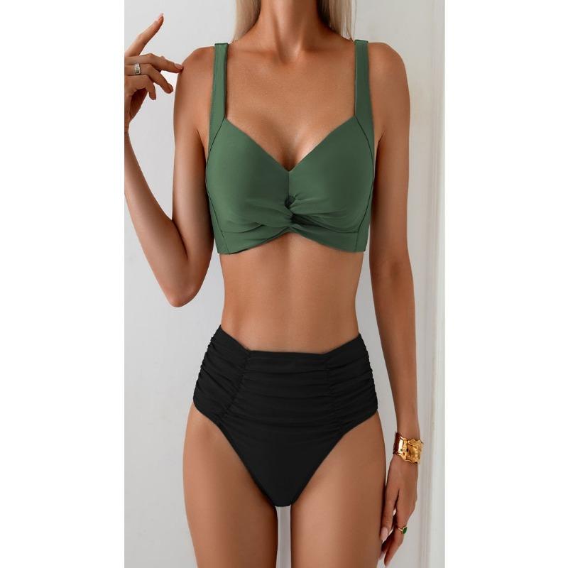 Women High Waist Two Piece Bikini Set Swimwear