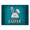 Easter meal mat, cartoon rabbit kitchen insulation coaster, heat-resistant cotton and linen Western style mat home decor