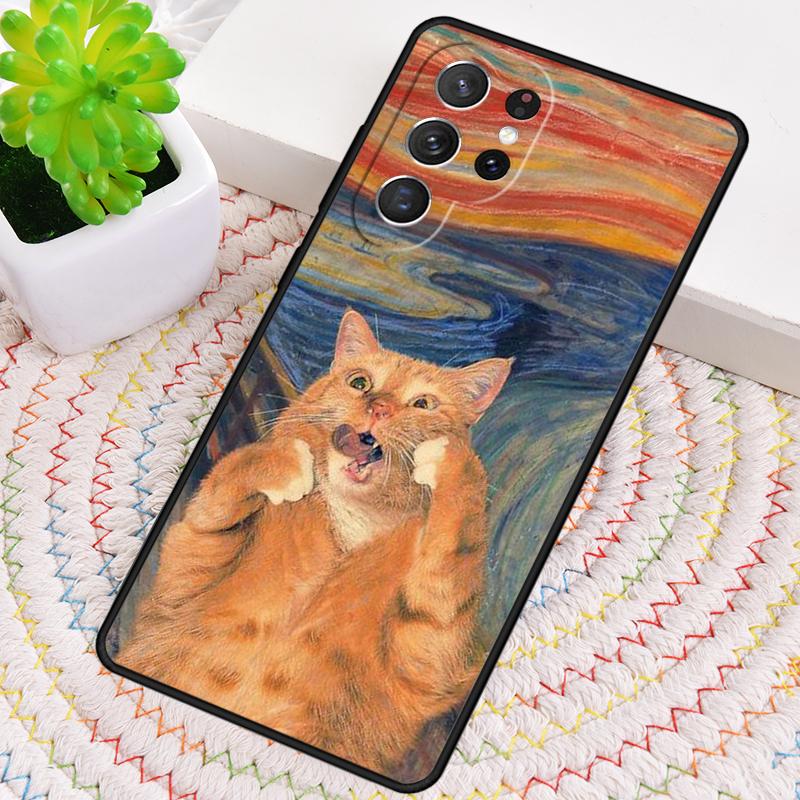 Cute Kawaii Cat Phone Case for Samsung Galaxy note 10 pro S26 Ultra S23 S24 FE S25 S21 S22 PLUS shockproof Cove