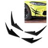 4pcs Front Bumper Splitter Fins ABS Light Weight Front Bumper Body Spoiler Canards Trim for M3 M4   G81 G82 G83