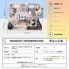 moin moin [Japanese Instructions] 1/24 Dollhouse Miniature DIY Kit Set | Two-Story Model Room Style Chic Gray Medium Size | LED Light + Acrylic Case +