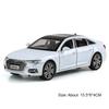 1:32 A6l S400l Legierungsmodell Spielzeug Diecast Auto Vorderradlenkung Türen öffnen Sound Licht Rückzugfahrzeug Heimdekoration Geschenk