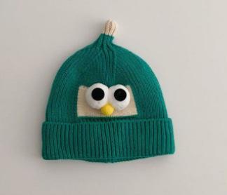 Baby hat autumn and winter boys and girls baby knitted wool hat cute super cute young warm hood children's hat