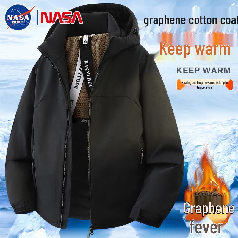 

NASA NOAH Men s Graphene Hooded Cotton Jacket 2XL