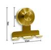 Detachable Stainless Steel Razor Holder with Reusable Suction Cup Hook for Shower