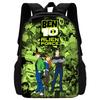 Child School Cute Cartoon Ben Tennyson 10 Backpack with Lunch Bags ,Pencil Bags ,School Bags for Boys Girls Best Gift