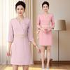 Women's High-End Autumn Beauty Salon Uniform Suit - Professional Spa Receptionist & Beautician Attire