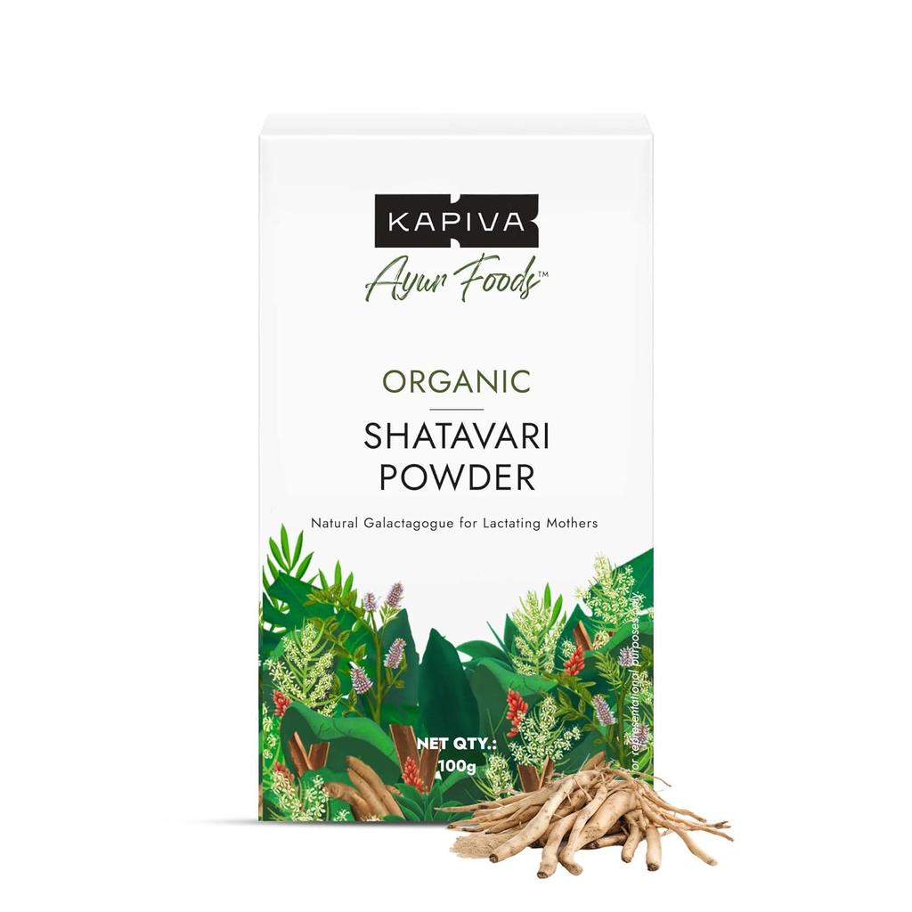 Kapiva Organic Shatavari Powder 100 G Women Wellness Support For Lactation Balance Daily Herbal Nutrition Powdered