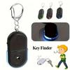Key Finders New Alert with LED Light And Sound Notification  Anti-Lost Keychain Locator with Whistle Function