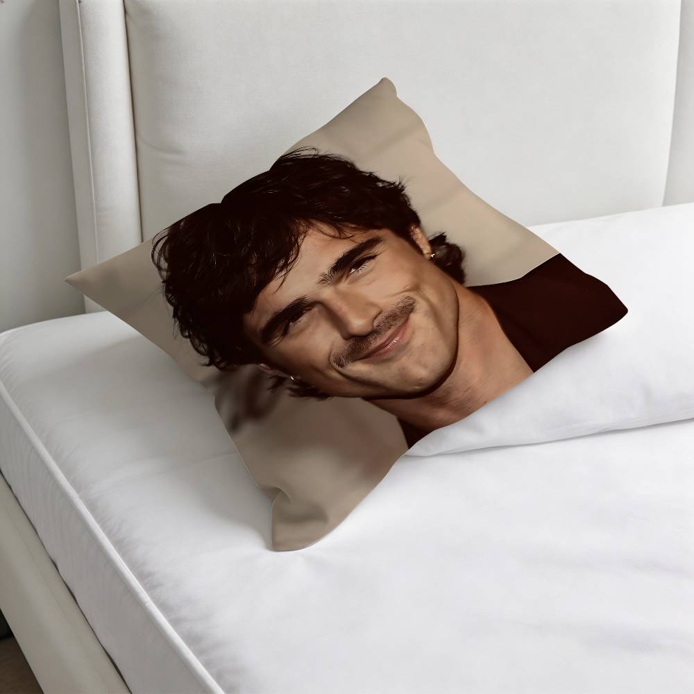 Singer JJacob EElordi Square Pillow Case Soft Decorative Throw Pillow Cover for Home Sofa Bed