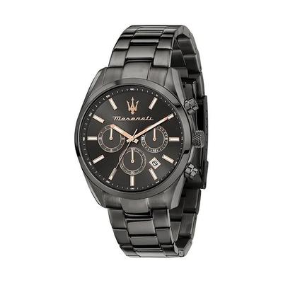 Attrazione Chronograph Stainless Steel Black Dial Quartz R8853151001 Men's Watch