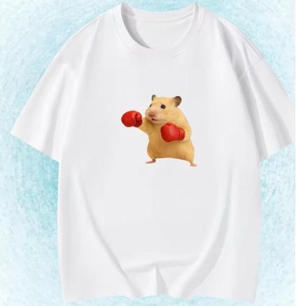 Summer Trendy Printed Pure Cotton TShirt Suitable For Both Unisex And Unisex Casual Comfortable Breathable Pure Cotton Top