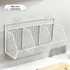 Wall-Mounted No-Punch Storage Rack for Bathroom, Kitchen, and Shower.