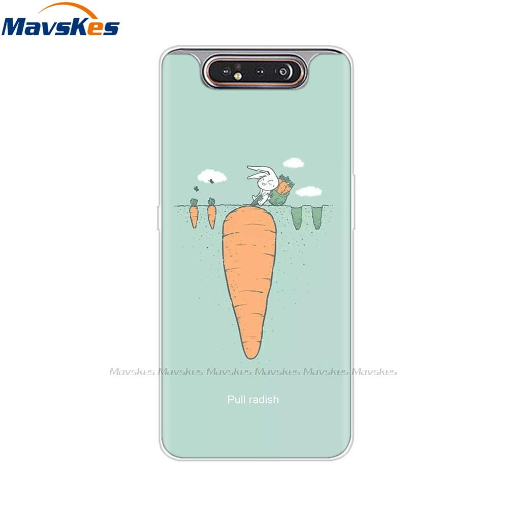 Per Samsung Galaxy A80 Custodia A805 Silicone Morbido TPU Custodia per Telefono Per Samsung A80 2019 A 80 GalaxyA80 A805F A805 SM-A805F/DS Copertura
