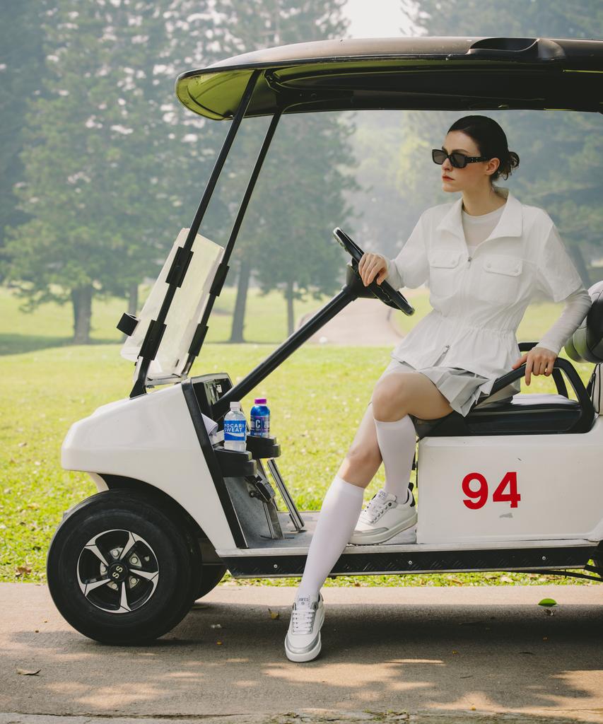 Ober Golf Airy Two-Way Performance Jumper (White)