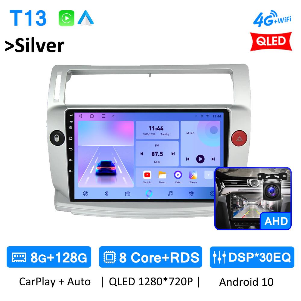 Wireless CarPlay Android Auto Car Radio For Citroen C4 LA LC C-Triomphe C-Quatre 2004 2005 2006 - 2014 GPS Autoradio 4G WIFI DSP