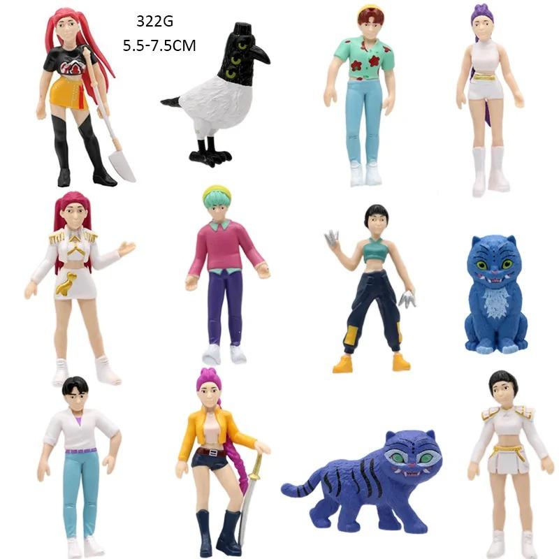 Anime Kpop Demon Hunters Figure Rumi Mira Zoey Derpys Tiger Figurine Toy Cute Desk Decoration Statues Ornament Kid Gifts