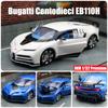 1/32 Bugatti EB110H Centodieci Leksaksbil Miniatyr Pressgjuten Super Sport Fordonsmodell Ljud & Ljus Samlarobjekt Gåva Till Pojke Barn