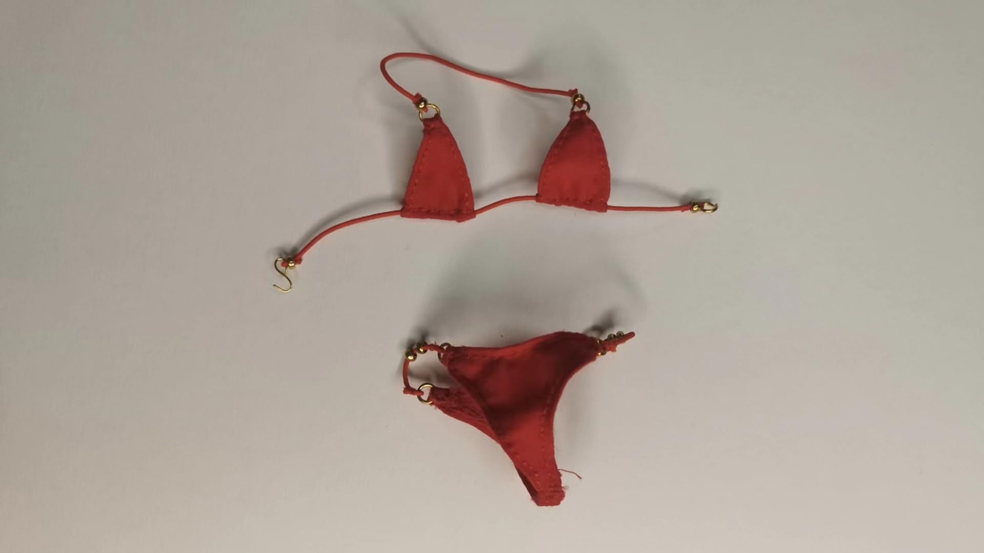 

1/6 Scale Sexy Bikini Swimsuit Lingerie (Head and Body Not Included) Red [Product Contents]: Lingerie + Panties