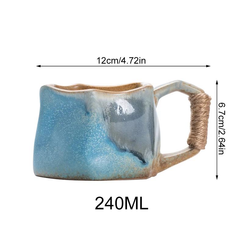1 Stück Keramik Wiederverwendbarer Kaffeebecher Kreativer Becher Tasse Hitzebeständig Handwerk Hochtemperatur Beständigkeit Geschenk Fruchtsaft Haushaltswaren