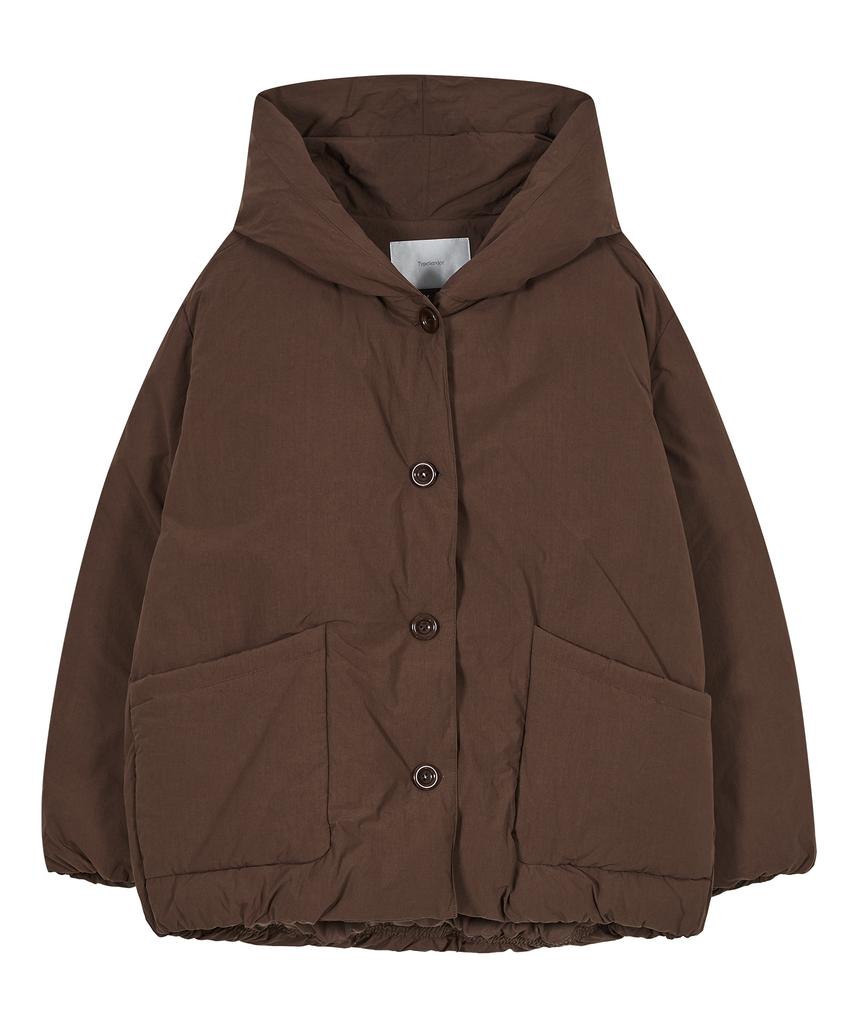 Typeservice Cotton Hooded Puffer Jacket [Brown]