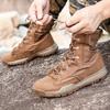 Fashion New Waterproof Men Tactical Boots Desert Boots Hiking Camouflage High-top Desert Men's Boot Fashion Work Men's shoes
