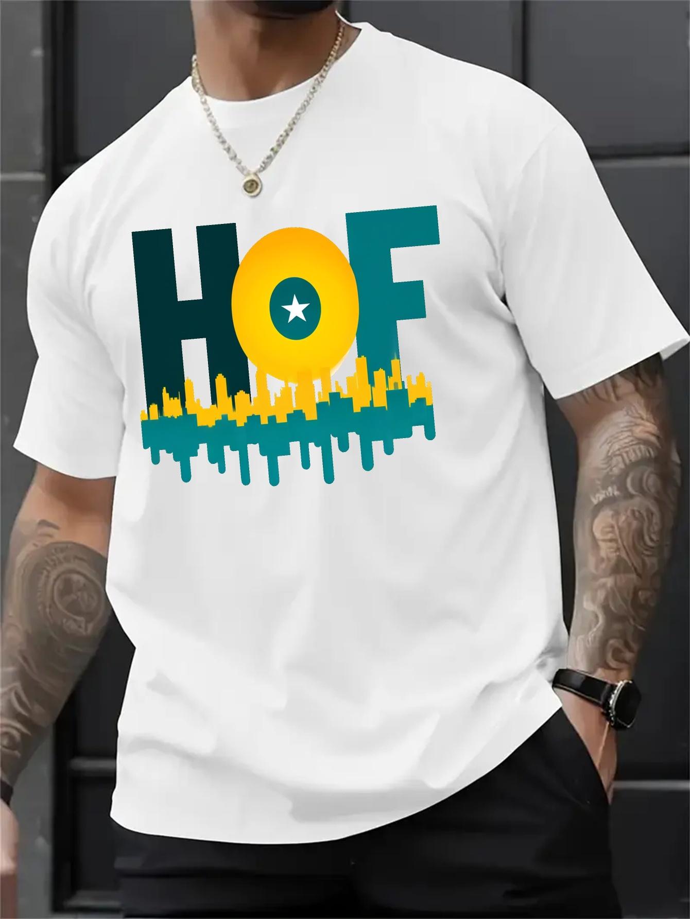 

724 Cotton Blend T-shirt - Summer Casual & Sports Wear with HOPE Graphic Print XL