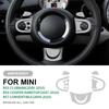 Suede Steering Wheel Button Cover for Mini Cooper Clubman R55 R57 Hardtop R56 Interior Accessories