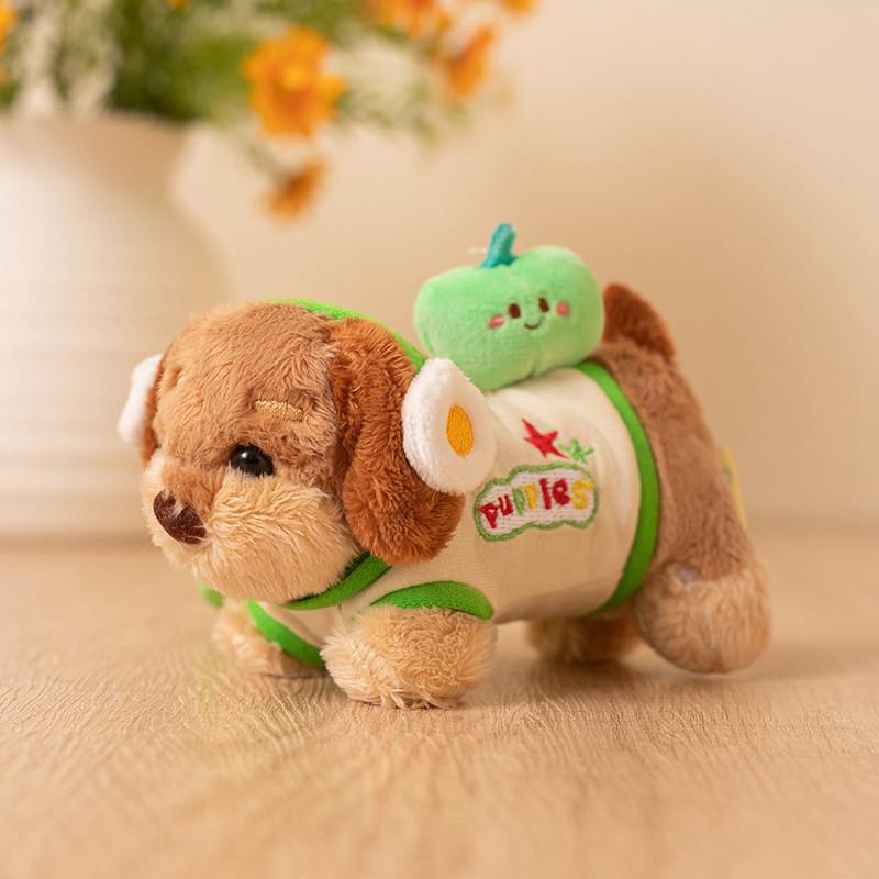 Burger Sausage Cute Dog Hamburger Nest Plush Toy Pendant Keychain Children For