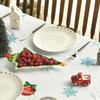 Christmas Gnome Truck Buffalo Plaid Tablecloth Party Decor Washable Xmas Snowflake Waterproof Tablecloth Christmas Decorations
