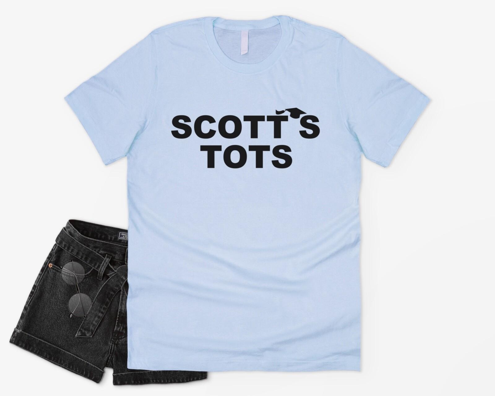 Scotts Tots T-shirt Tee Funny The US Office Michael Scott Dwight Schrute M