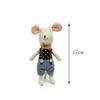 Legmic Toys For Girls Cute Baby Dolls Boy Girl The mouse family Mini plush doll house cute mouse doll box family toys