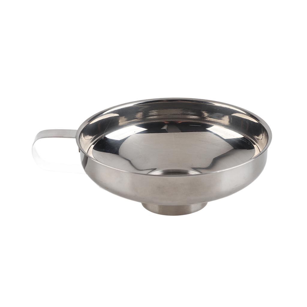 High Quality Stainless Steel Household Wide Mouth Canning Jars Funnel With Handle Kitchen Tools