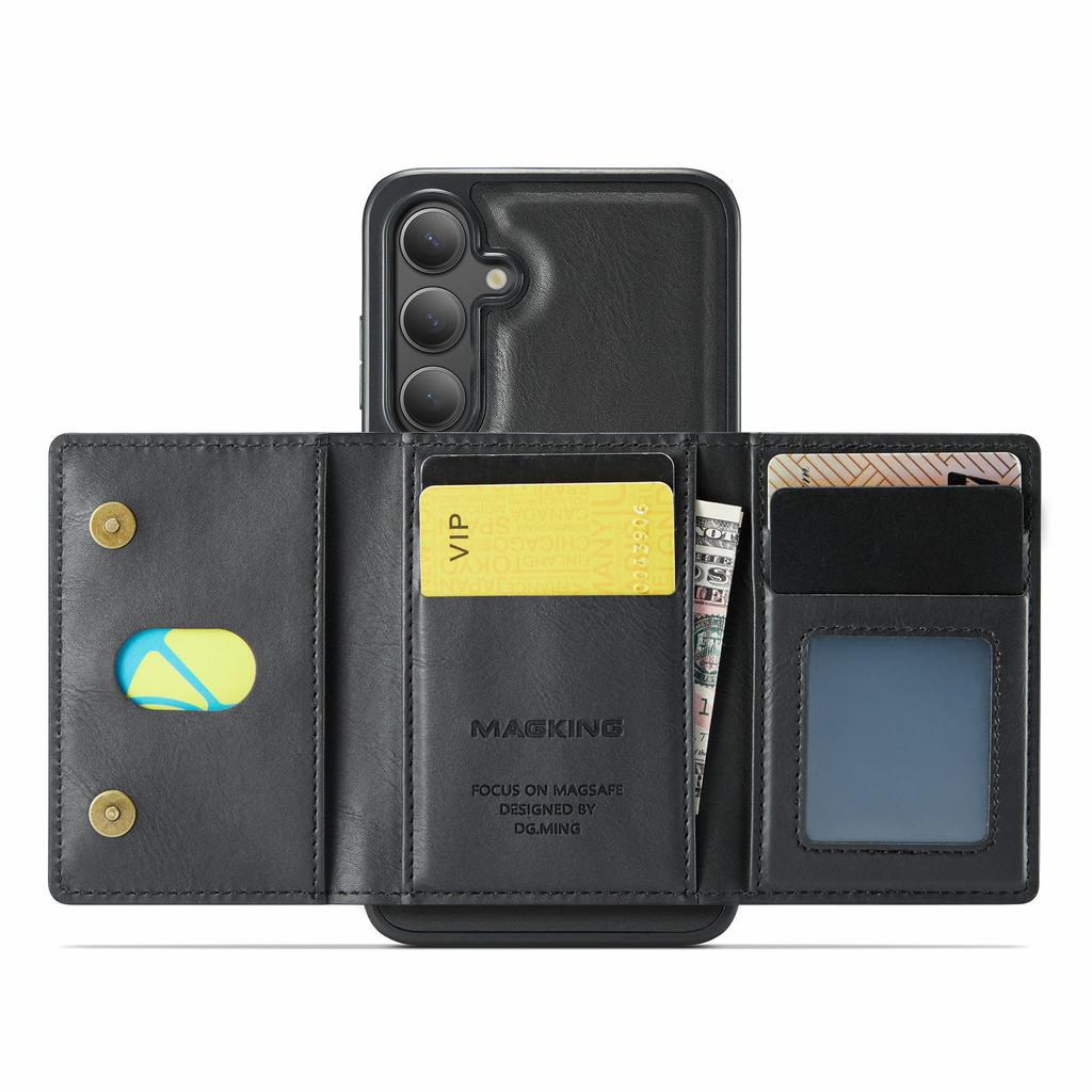 MAGKING K2 Series For Samsung Galaxy S25 FE Case Compatible with MagSafe PC+TPU+PU Phone Cover