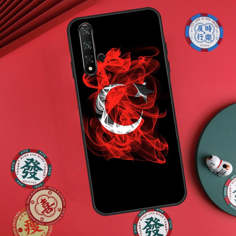 Turkey Turkish Flag For Huawei Nova Y60 Y70 Y90 Y72 Y73 Y61 Y91 7i 8i 11i 12i 12s 9 10 SE P20 P30 P40 Lite Case