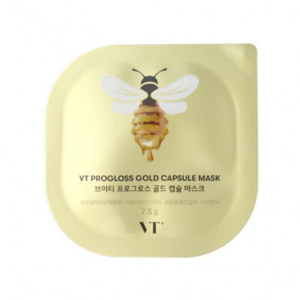 VT Capsule Mask 7.5g X 3 Pcs/ Cica, Progloss Gold, Super Hyalon/ Brightening, Moisturizing, Korean Cosmetics, Kbeauty
