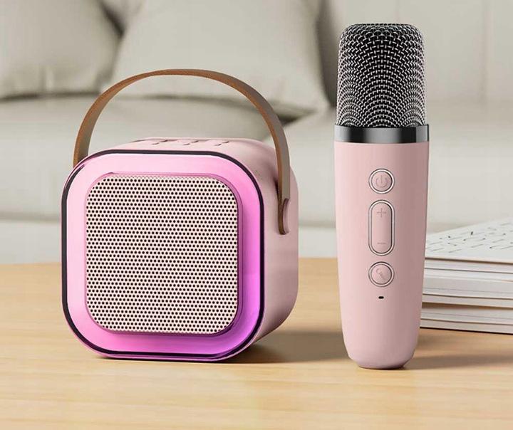 Bezprzewodowy Przenośny Zestaw Do Karaoke Głośnik Bluetooth + 2X Mikrofon