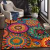 1pc Vibrant Mandal Patterned Area Carpet, Large Area Carpet, Suitable for Bedroom/ Study/ Living Room/ Hotel/ Restaurant/ Shopping Mall/ Tea