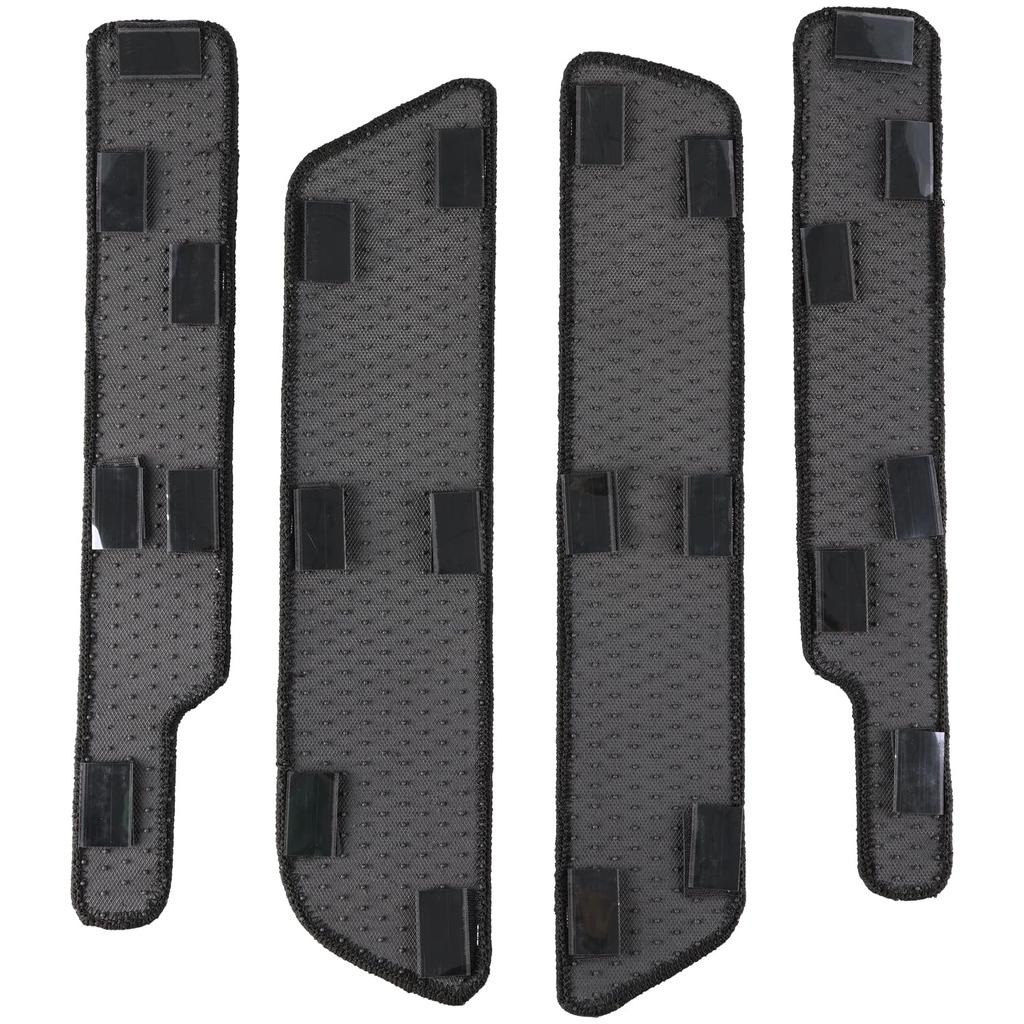 Delica Compatible Door Entrance Scratch and Stain Resistant Side Step Set D5 Mats, Mats, 4-Piece (New Model)
