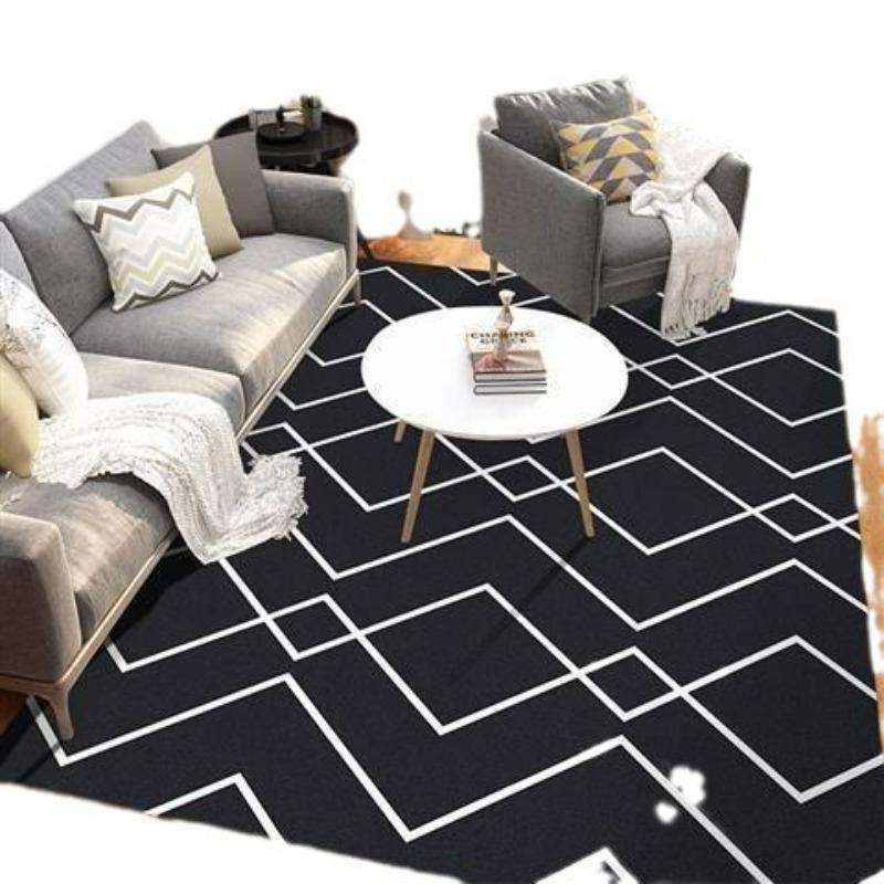 Nordic Living Room Carpets Modern and Simple Bedroom Bedside Carpets