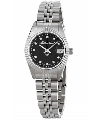Reloj para Mujer Mathy II de Acero Inoxidable con Esfera Negra de Cuarzo D710AN