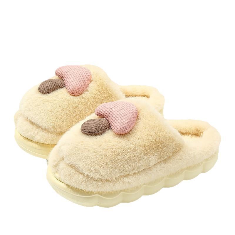 Cotton slippers winter 2025 new home indoor plush warm non-slip thick-soled cotton shoes